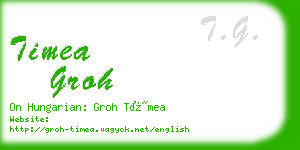 timea groh business card